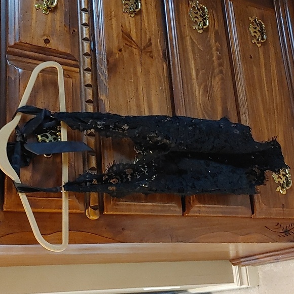 NWT Victoria Secret Bluebella Natalia Sheer Black Lace Thong Bodysuit - Picture 5 of 15